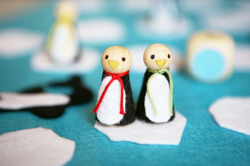 Brettspiel gestalten – „Springuin“