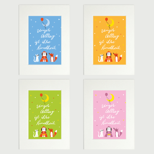 Kunstdruck mittel - Unser Alltag ist ihre Kindheit