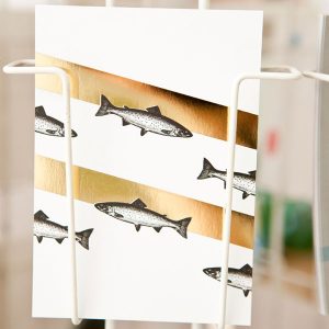 Postkarte Gold *Fische*