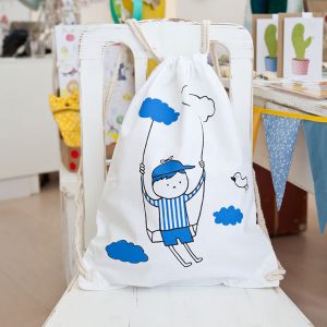 Beutel Weiß - Bub Blau