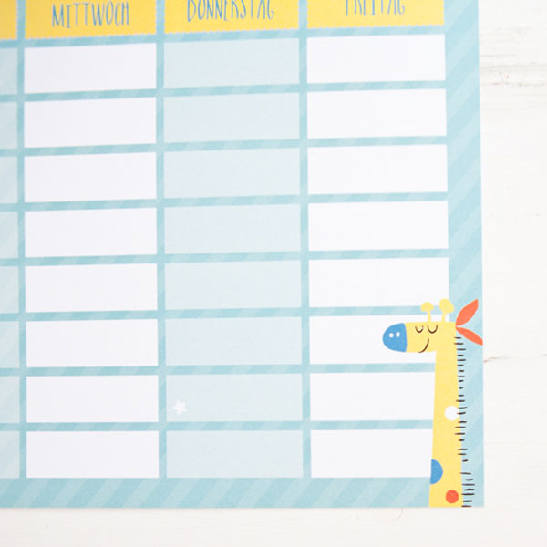 Stundenplan Giraffe – Bild 4