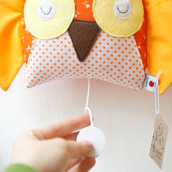 Spieluhr Eule orange – Bild 4