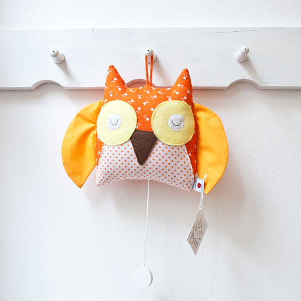 Spieluhr Eule orange – Bild 2