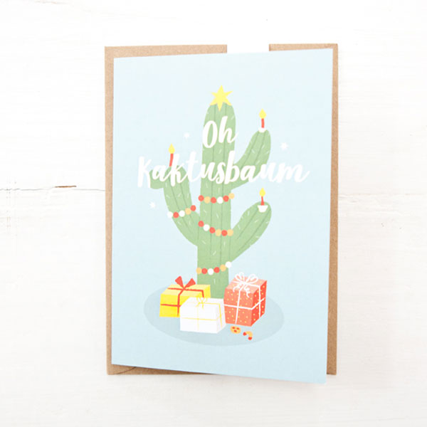 Klappkarte - Oh Kaktusbaum