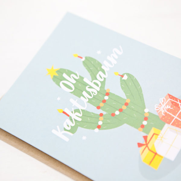 Klappkarte - Oh Kaktusbaum – Bild 3