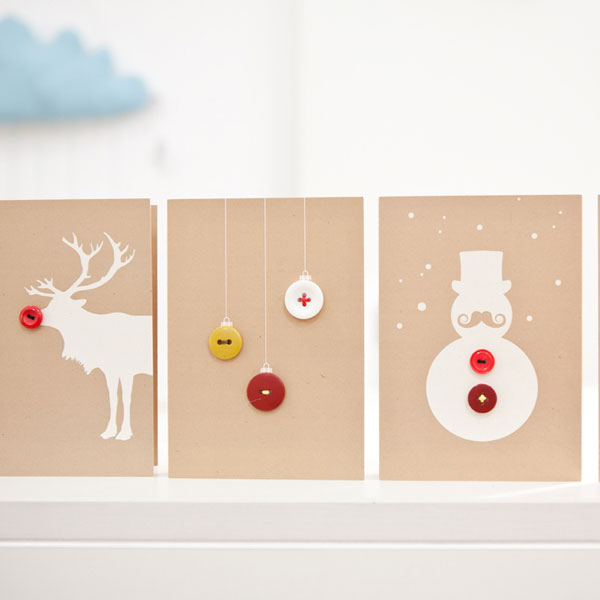 Knopfkarte Schneemann – Bild 4