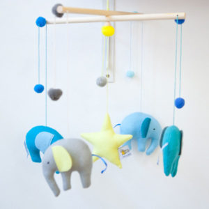 Baby-Mobile Elefanten