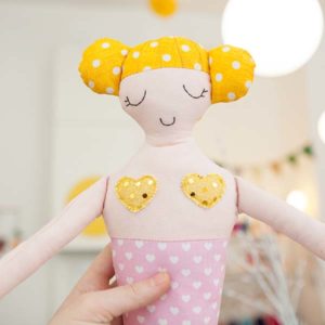 Meerjungfrau rosa und gelb