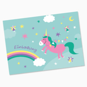 Geburtstags-Einladungen Märchenwelt 12er Set