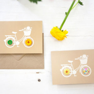 Knopfkarte Fahrrad