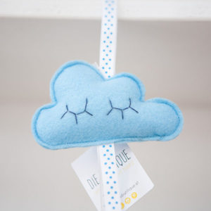 Kinderwagenanhänger Wolke hellblau