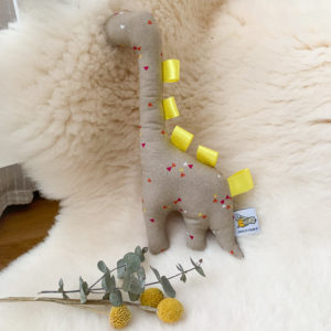 Rassel - Dino beige & bordorot