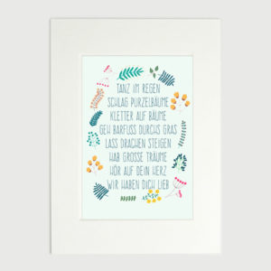 Kunstdruck groß - Zur Taufe