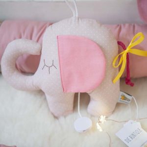 Spieluhr Elefant rosa