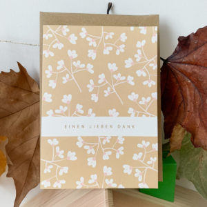 Grußkarte - Einen lieben Dank