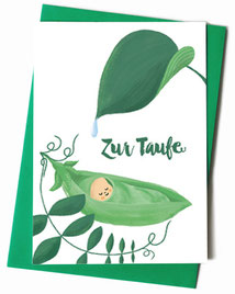 Grußkarte - Taufe
