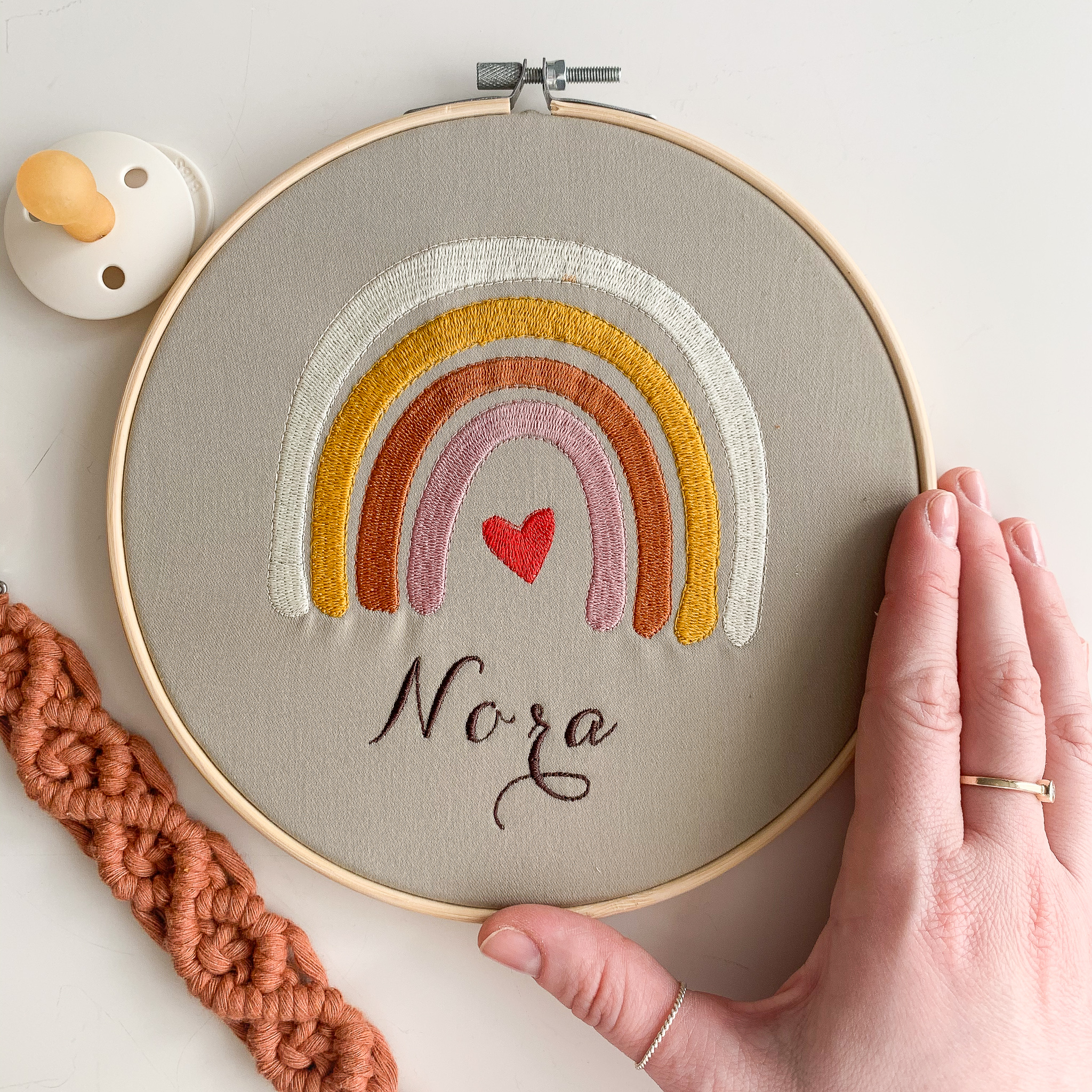 Stickrahmen Regenbogen – Bild 6