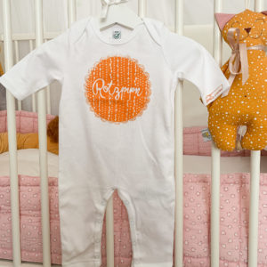 Baby Strampler-Rotzpipn orange